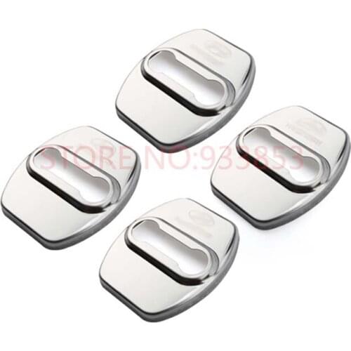 4pcs stainless steel Car Door lock protective cover trim For Elantra