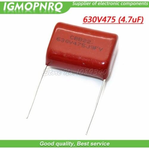 5PCS 630V475 4.7UF Pitch 30MM 630V 475 CBB Polypropylene film capacitor