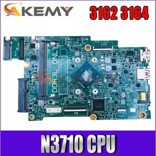 Akemy 15239-1 Y4VMP N3710 CPU FOR Dell Inspiron 11 3164 Laptop Motherboard CN-0FK63J FK63J Mainboard 100% tested