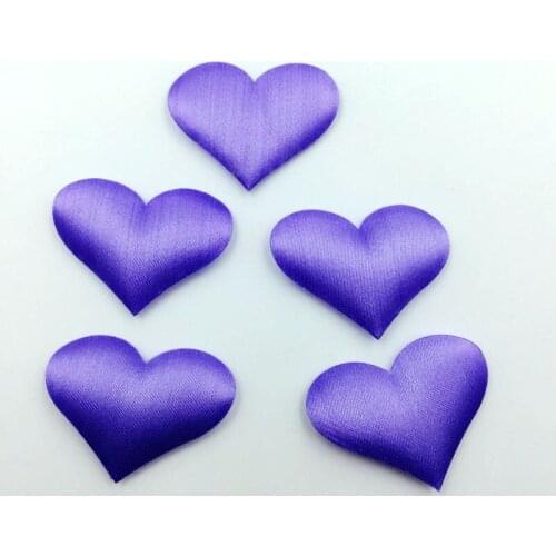 HOT 50pcs 35mm heart Applique patch wedding decoration clothing accessories C235