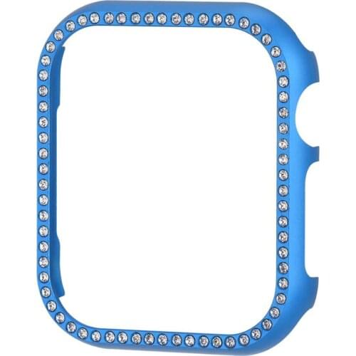 Woman for Apple Watch Case Diamonds iWatch Metal Shell Protector Cover Watchband Cases Series SE 6 5 4 3 2 1 38mm 42mm 40mm 44mm