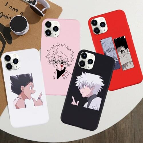 JAMULAR HUNTER x HUNTER Gon Killua Anime Phone Case For iPhone 11 Pro 12 X XS MAX XR 7 SE 20 6 8 Plus Soft Silicone Cover Fundas