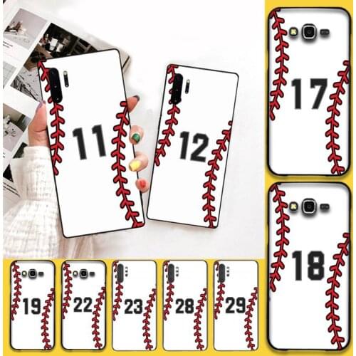 Baseball number pattern Phone Case For Samsung Galaxy Note20 ultra 7 8 9 10 Plus lite J7 J8 Plus 2018 Prime