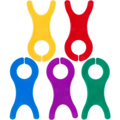 KAOBUY 5 PCS Thread String Winding Boards Plastic Yarn Coiling Plate Embroidery String Card Cross Stitch Yarn Line String