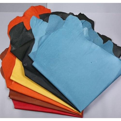 Junetree pig leather hide pig skin multi colors 0.5-0.6mm artificial leather for DIY bag material sewing accessories 1.4x1.2m