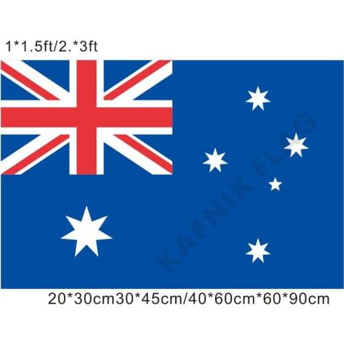 KAFNIK,free shipping 20*30cm/30*45cm/40*60cm/60*90cm small flags Australia Flag for Countries World Event Decorative Flags