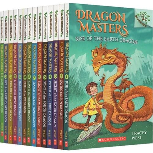 16 Books/Set Dragon Masters Children Books Kids English Reading interesting Story Book Chapter Book Novels read train 5-10 years