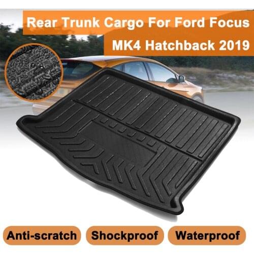 Rear Cargo Mat Floor Sheet Carpet Rear Trunk Cargo Boot Liner Tray Auto Accessories For Ford Focus MK4 Hatchback 2019+ Floor Mat