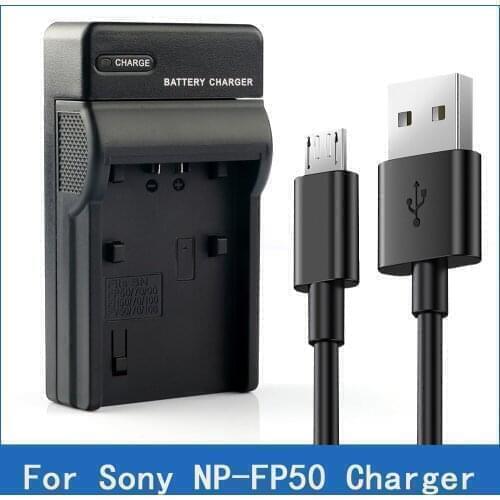 LANFULANG NP-FP50 NP FP50 Micro USB Charger for Sony DCR-DVD205 DCR-DVD304 DCR-DVD305 DCR-DVD403 DCR-DVD404 DCR-DVD405 DVD505