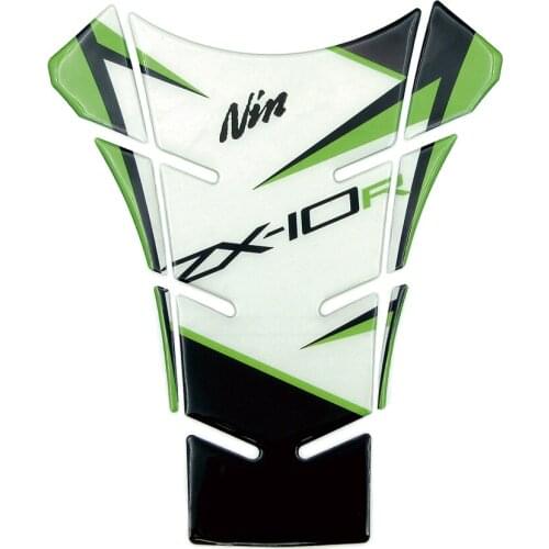 Motorcycle For Kawasaki Ninja ZX 10R ZX10R Decal Brazing Gel Fuel Oil Tank Pad Fish Bone Protector Racing Sticker Tank Cap Cover