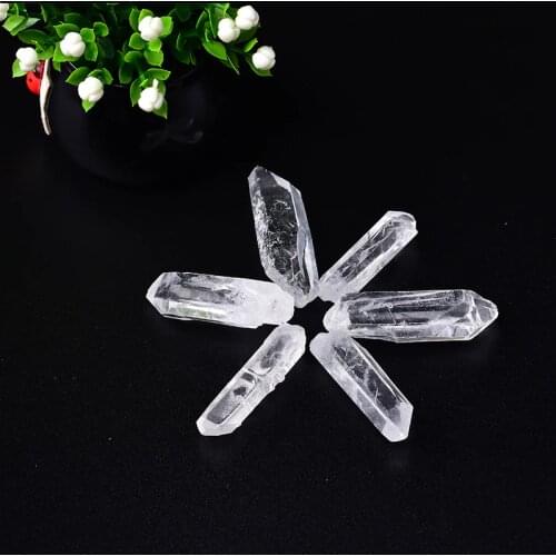 Natural Fashion Clear Crystal Raw Crystals Crystal Wand Quartz Healing Stone Crystal Point Rock Mineral Specimen Energy Stone
