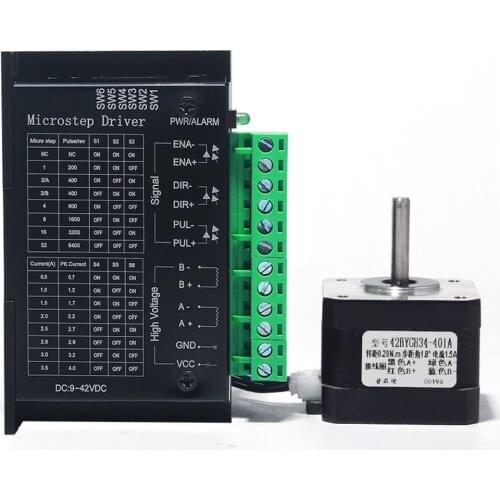 Nema23 DC 9-42V 2.2Nm Stepper Driver + Motor kits TB6600+57HSS22 for Automation Equipment and Instruments