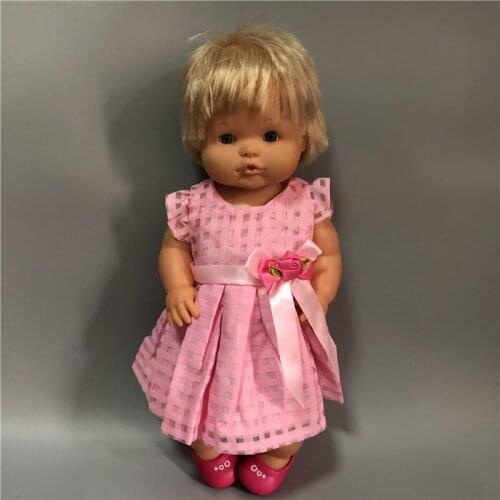 New Clothing Pink Plaid Skirt Fit 42cm Nenuco Doll Nenuco y su Hermanita And 43cm Baby Doll Clothes Accessories