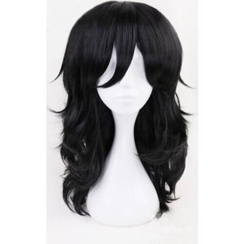 Anime Boku no Hero Academia Shouta Aizawa Wig My Hero Academia Black Wavy Synthetic Hair Halloween Party Cosplay Costume Wigs