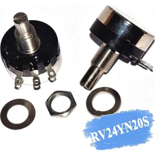 2PCS RV24YN20S RV24YN20S-B501 500 ohm Potentiometer RV24YN 501 500R Single Coil Carbon Film Potentiometer