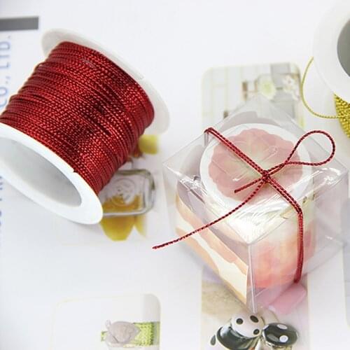 20M 1mm Strong Toughness Polyester Fiber Tag Cord Thread Bracelet Making Clothing Gift Decoration Packaging String Strap Rope