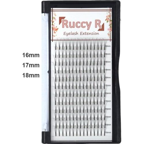 Super long premade volume wide fans lashes 3D 5D short stem Russian Volume lash extensions 16 17 18mm eyelash extensions