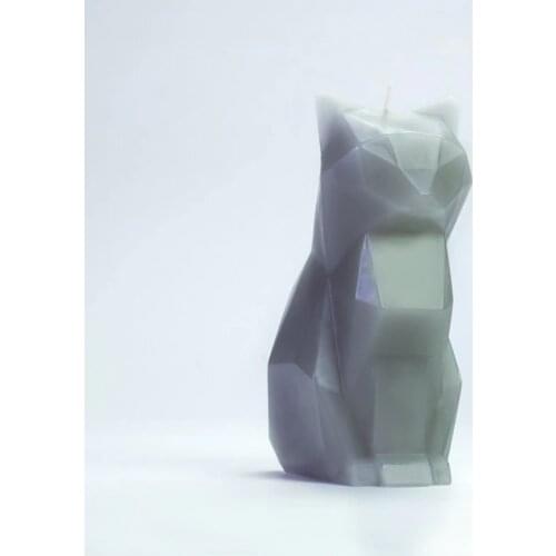 Cat Candle with skeleton Inside Pet candle Geometry home Decor Craft candle Scary skeleton Skull candle Gift for Christmas