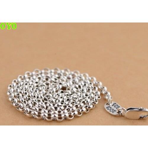 Gold emperor wholesale jewelry line S925 silver chain ring thimble simple fashion exquisite antique process
