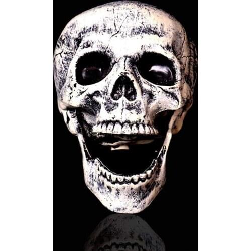 1 Set Halloween Decoration Realistic Skeleton Hands Skull Plastic Fake Human Hand Bone Zombie Party Terror Scary Props