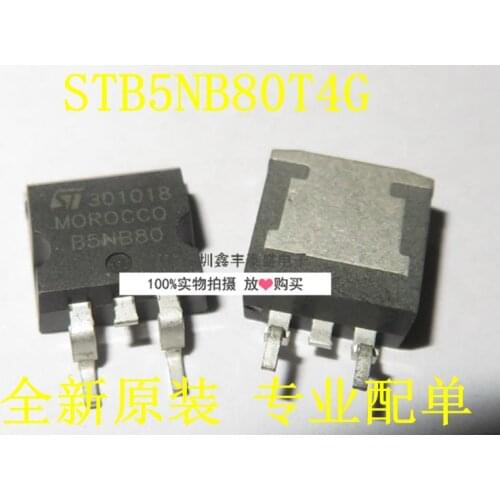 100% New Original In Stock STB5NB80T4G STB5NB80 B5NB80 TO-263 800V 5A