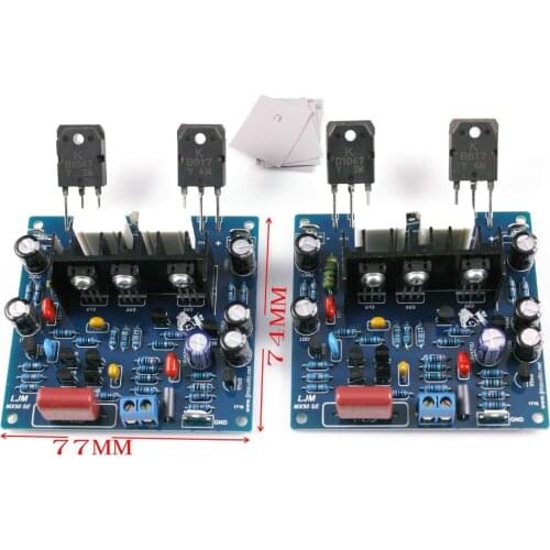 2 channels MX50 SE 100WX2 Dual Channels Audio Power amplifiers board Diy Kit New Version