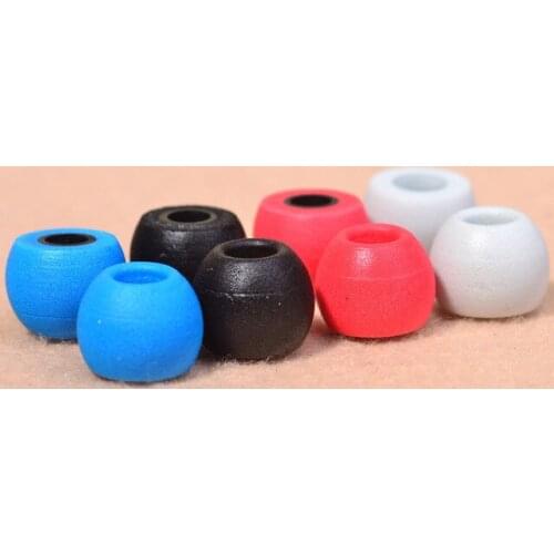 2pair(4pcs) Noise Isolating Memory Foam 5mm Oval Ear Tips Slow Rebound Eartips For In Ear Earphones Free Shipping