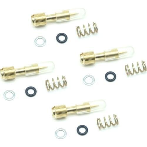 4 Carburetor Pilot Air Mixture Screws for SUZUKI DR600 1985-1989 DR500 1986-1988 Repair Rebulid Parts