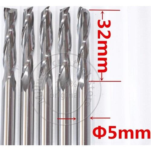 5mm*32mm,Freeshipping,CNC wood tools,carbide End Mill,woodworking insert router bit,Tungsten steel milling ,MDF,PVC,Acrylic,Wood