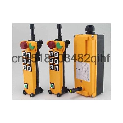 6Channel 3 Motion 1Speed 2 transmitters Hoist Crane Remote Control System E-Stop