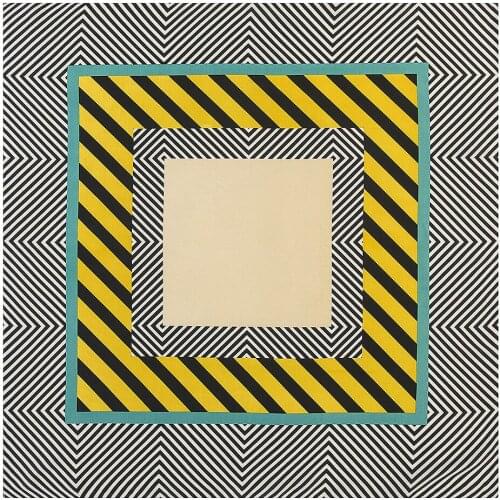 60cm * 60cm new fashion comfortable geometric stripes ladies professional silk scarf small square