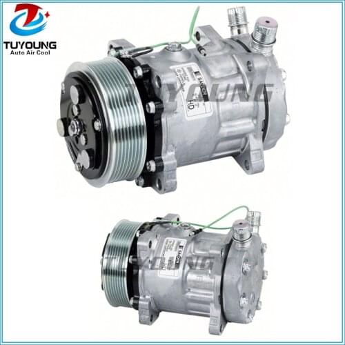 7H15 6008 Universal air conditioning compressor LEIHBERR 24V 119mm 8PV R134a VERT O-RING EAR