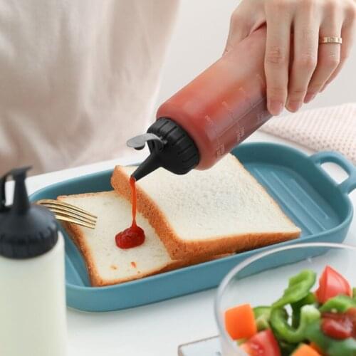 3-pack BPA Free Seasoning Jar Salad Dressing Bottle, Plastic Soy Sauce Bottle for for Oil and Dessert Toppings