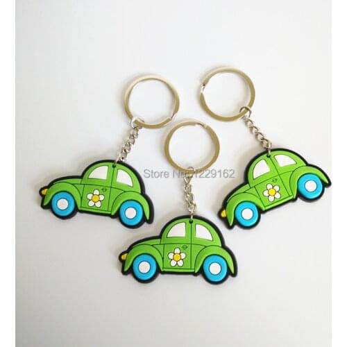 Free shipping 3pcs/lot PVC Vehicle KeyChain for Party Gift Creative Gift Ring Key Holder Souvenirs/Kids gift