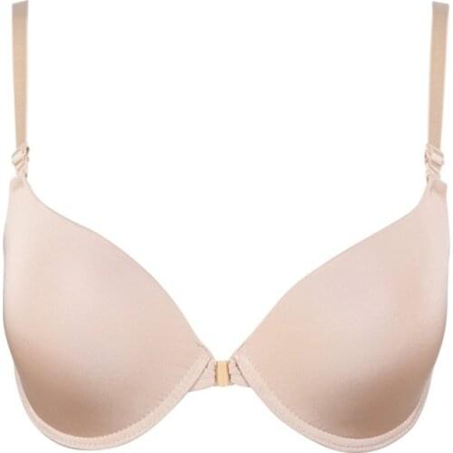 New Bra Spring and Summer Seamless Sexy Front Button Closure Bra Push Up Underwear Buckle Female Small Chest Underwire Bra