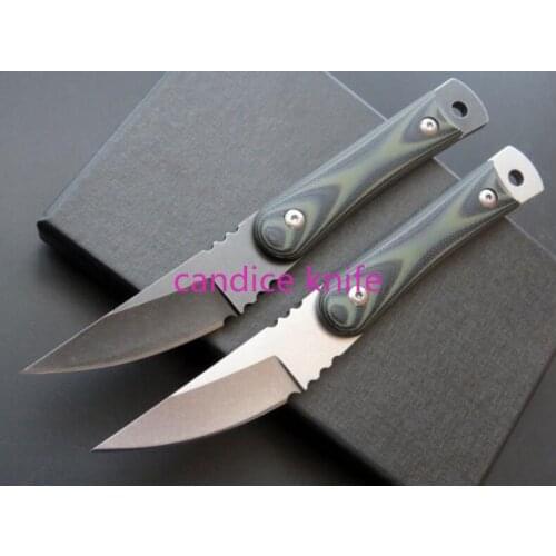 C1390 Straight Knife D2 Stone Wash Fixed Blade G10 Handle Camping Hunting Survival Tactical Knives Outdoor OEM Multi EDC Tools