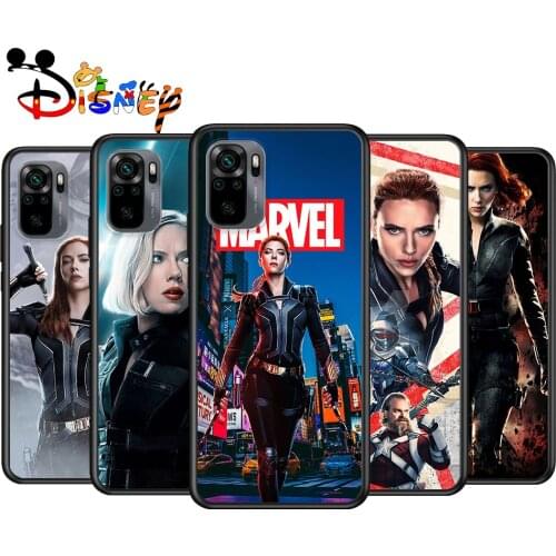 Black Widow Marvel cool for Xiaomi Redmi Note 10 10S 9 9T 9S 9Pro Max 8T 8Pro 8 7 6 5 Pro 5A 4X 4 Soft Black Phone Case