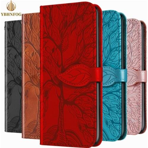 3D Tree Pattern Leather Flip Phone Case For Google 4A 5G 5 Holder Wallet Satnd Book Bag Cover For Sony Xperia 8 XZ2 Coque Fundas