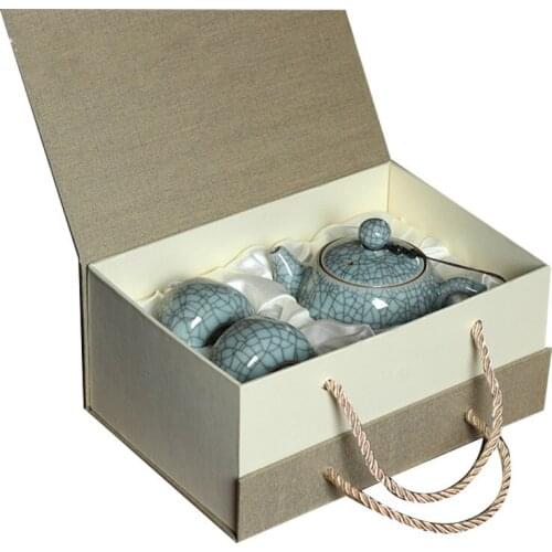 Porcelain Kung Fu Tea Set Set Longquan Celadon Handmade Filter Teapot Tea Cup Complete Set tea set porcelain tea cup set