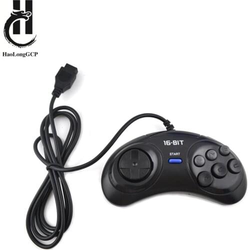 Free Shipping 1/2pcs Game controller for SEGA Genesis 16 bit handle controller 6 Button Gamepad for SEGA MD game Accessoriese