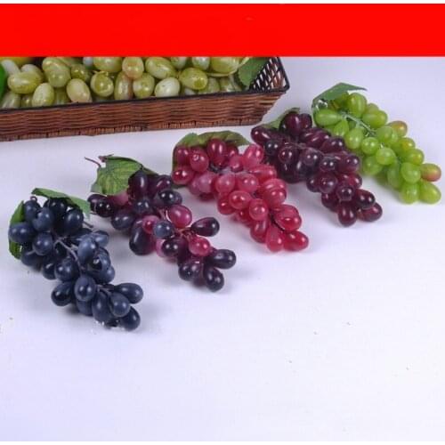 Artificial Fruit Grapes Plastic Fake Decorative Fruit Bunches Lifelike grape Home Wedding Party Garden Decor