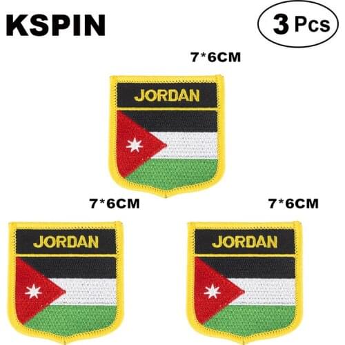 Jordan Shiled Shape flag patches national flag patches for Cothing DIY Decoration