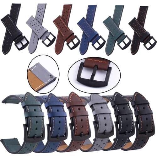 Leather wristband for Xiaomi Huami Amazfit 2/2S/GTR 2/GTS 2/Bip smart watch Replacement Quick installation Accessories Bracelet