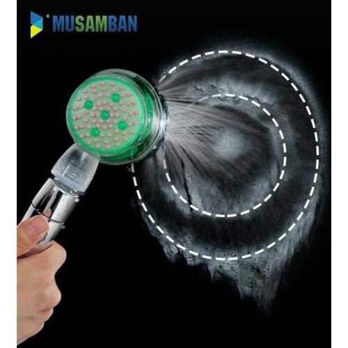 MUSAMBAN Turbocharged Shower Head High Pressure Water Saving Bath Showers Rain Shower Accessory Bathroom Accessories Set Home