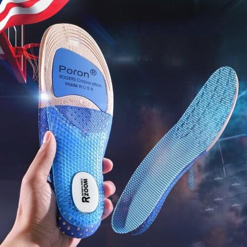 Men Sport Insoles Arch Support Breathable Shock Absorption Anti Skid Shoes Pad Outdoor Running Soft Comfortable Soles Inserts