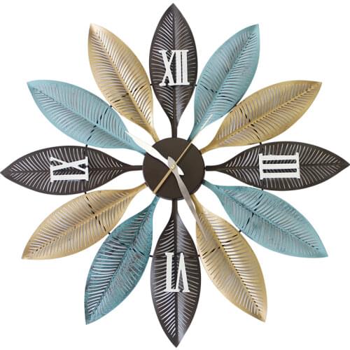 Nordic Ins 3d Wall Clock Metal Large Creative Wall Watch Living Room Restaurant Atmosphere Quartz Duvar Saati Decorations SC311