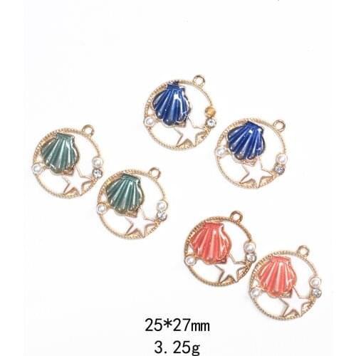 Novelty earrings Korean earrings quirky jewelry dripping pearl shell alloy jewelry accessories earring pendant wholesale