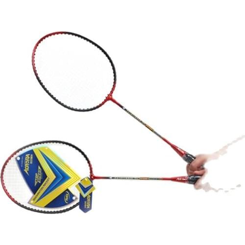 Factory wholesale high quality cheap price colorful flexible top iron fission full carbon badminton racket for games and match