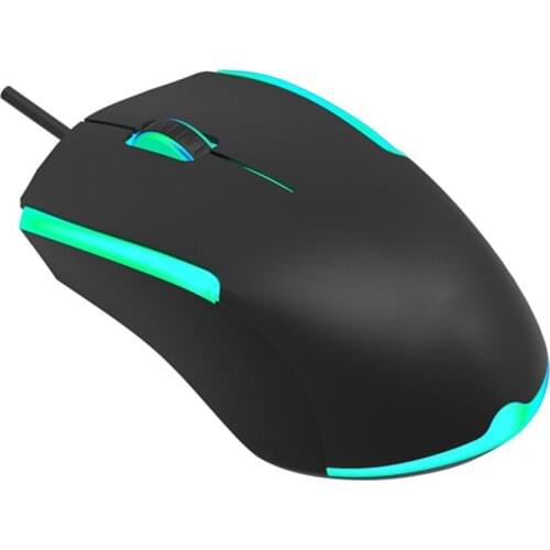 SPK314 Wired RGB Gaming Mouse 3 Buttons 1200 DPI Optical Game Mice for Windows 10 8 7 Laptop Desktop PC Computer