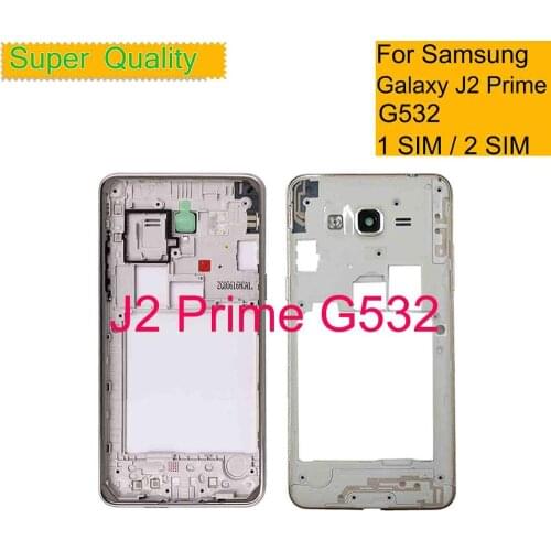 10Pcs/lot For Samsung Galaxy J2 Prime Frame SM-G532F G532 G532F G532G G532M G532DS Middle Bezel Frame Housing Single Dual SIM